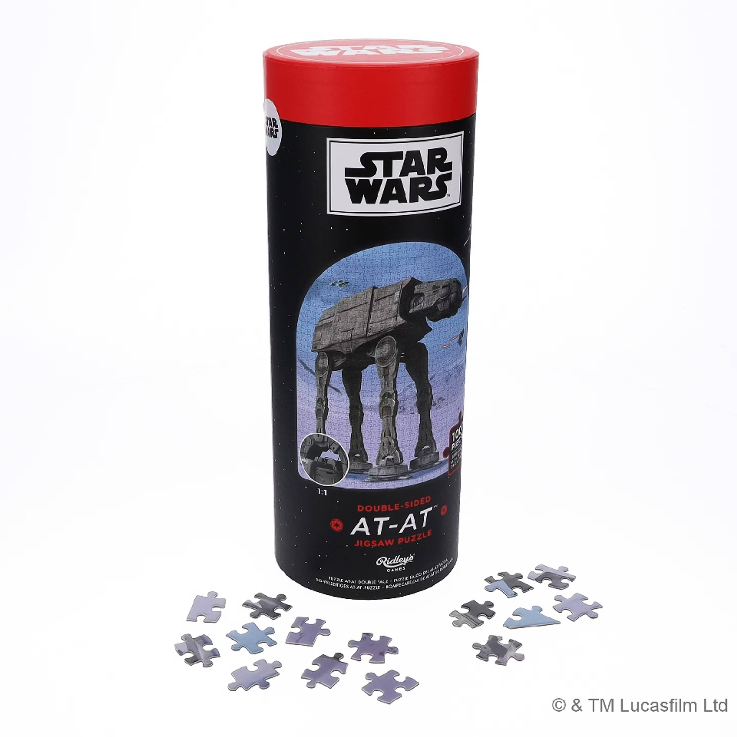 Star Wars 1000-bitar dubbelsidigt pussel AT-AT
