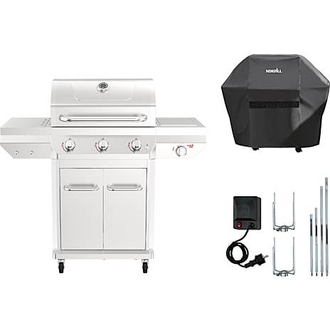 Nexgrill Deluxe 3 gasgrill - rustfrit stål