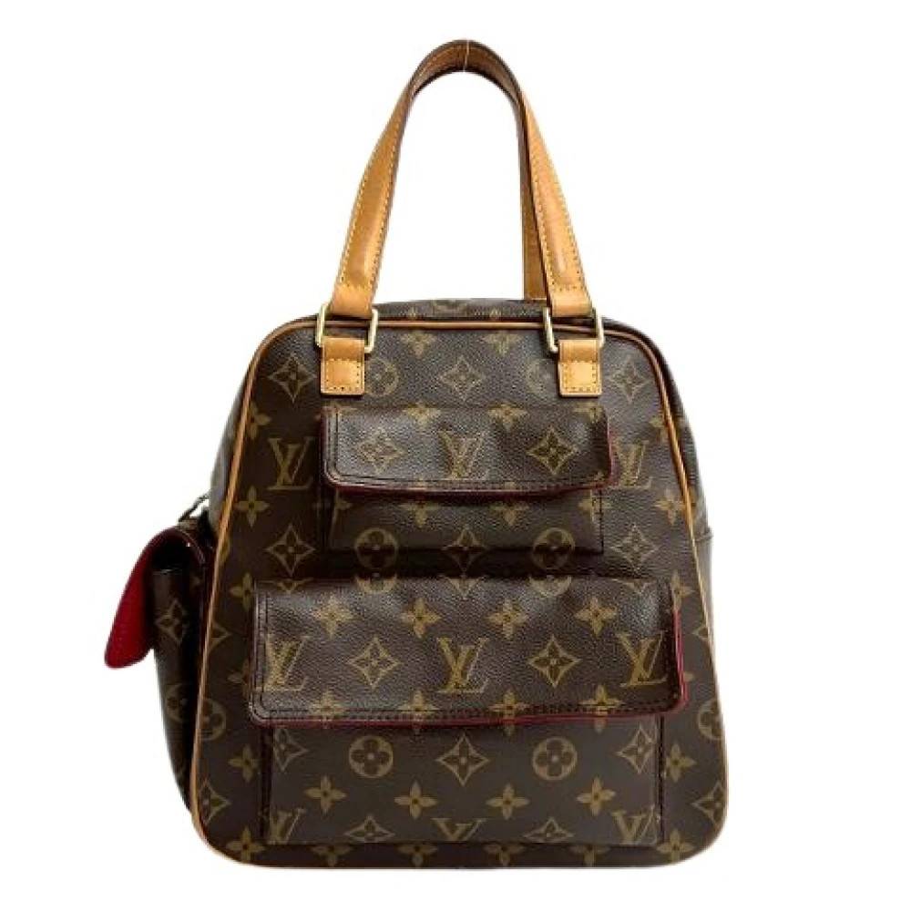 Louis Vuitton Vintage Pre-owned Monogram Excentri Cite Håndtaske - Vintage - Dame - Brun - ONE SIZE - Læder