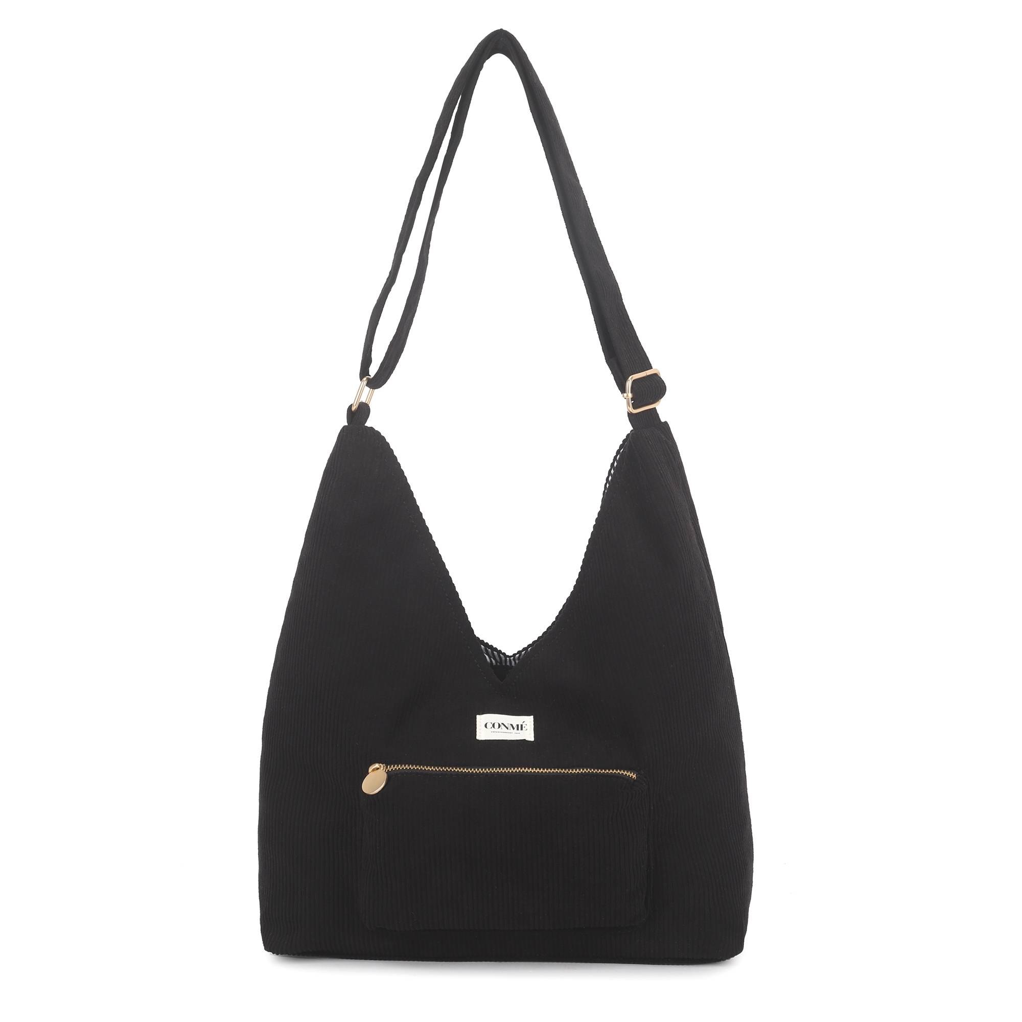 Conmé Skuldertaske Nanna pocket - Sort