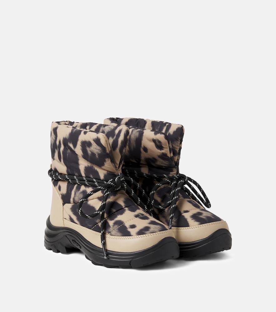 Stella McCartney Kids Botas de nieve estampadas - marrón - EU 33