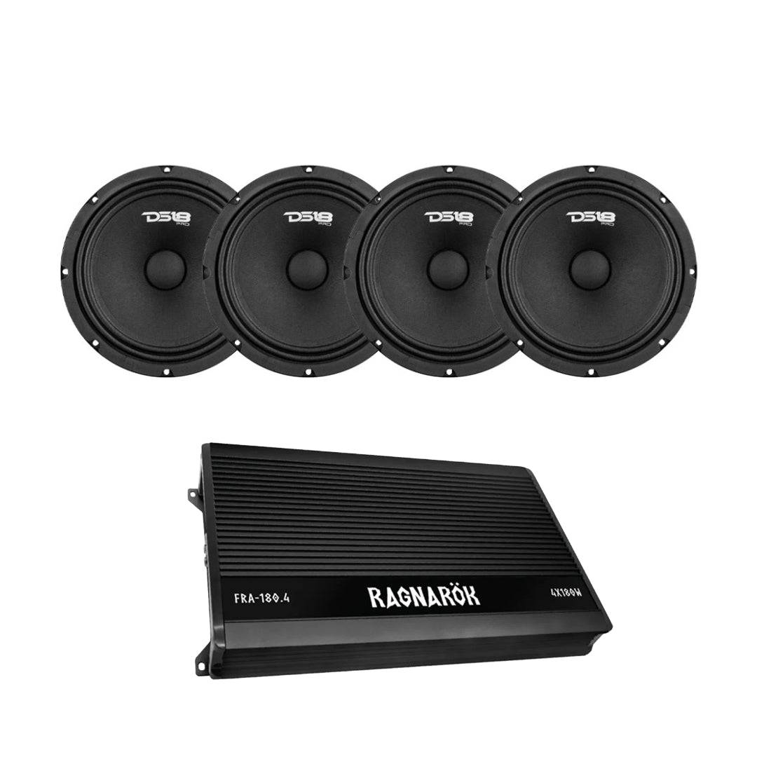 1) DS18 PRO-GM8.4 – 4-pack 8" midbas