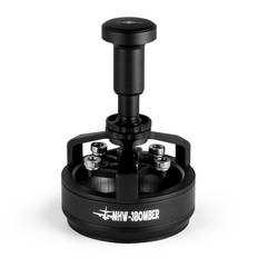 Espresso Sohndle 58mm WDT Tool Height Adjustable Magnetic 14 Needles Coffee Distributor Espresso Dispensing Tool with 6 Spare YU Series MHW-3BOMBER svart