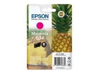 (ComputerSalg) Epson 604 - 2.4 ml - magenta - original - blister med RF-larm/akustiskt larm - bläckpatron - för Expression Home XP-2200, 2205, 3200, 3205, 4200, 4205 WorkForce WF-2910, 2930, 2935, 2950