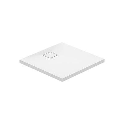 TAKO Slim brusebund 90x90x4 cm, plan med gulv eller ovenpå gulv