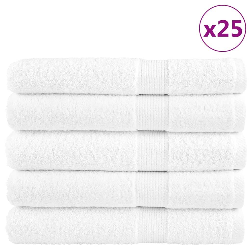 vidaXL Premium saunahåndklæder SOLUND 50 stk. hvid 80x200 cm 600 gsm
