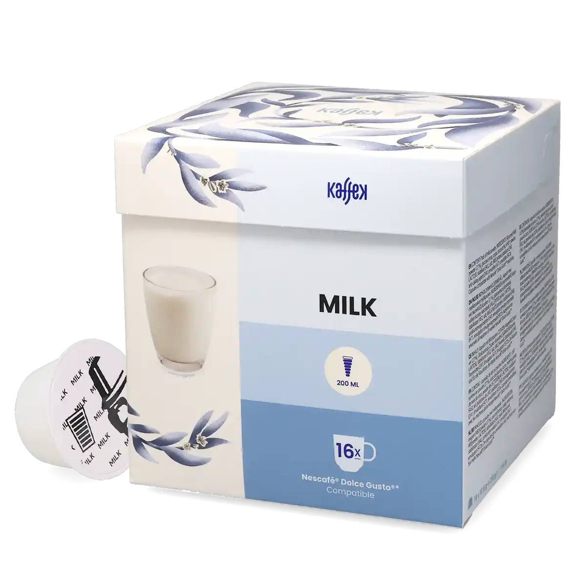 KaffeK | Mjölk - 16 kapslar till Dolce Gusto