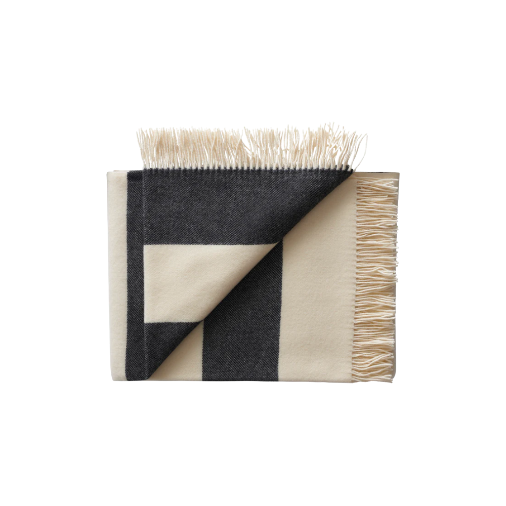 Silkeborg Uldspinderi The Sweater Throw (130x190 cm) Black