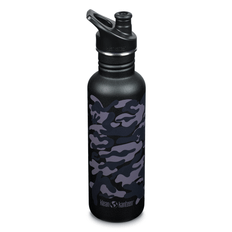 Klean Kanteen - Vattenflaska Classic Narrow Sport Cap, Black Camo - 800 ml