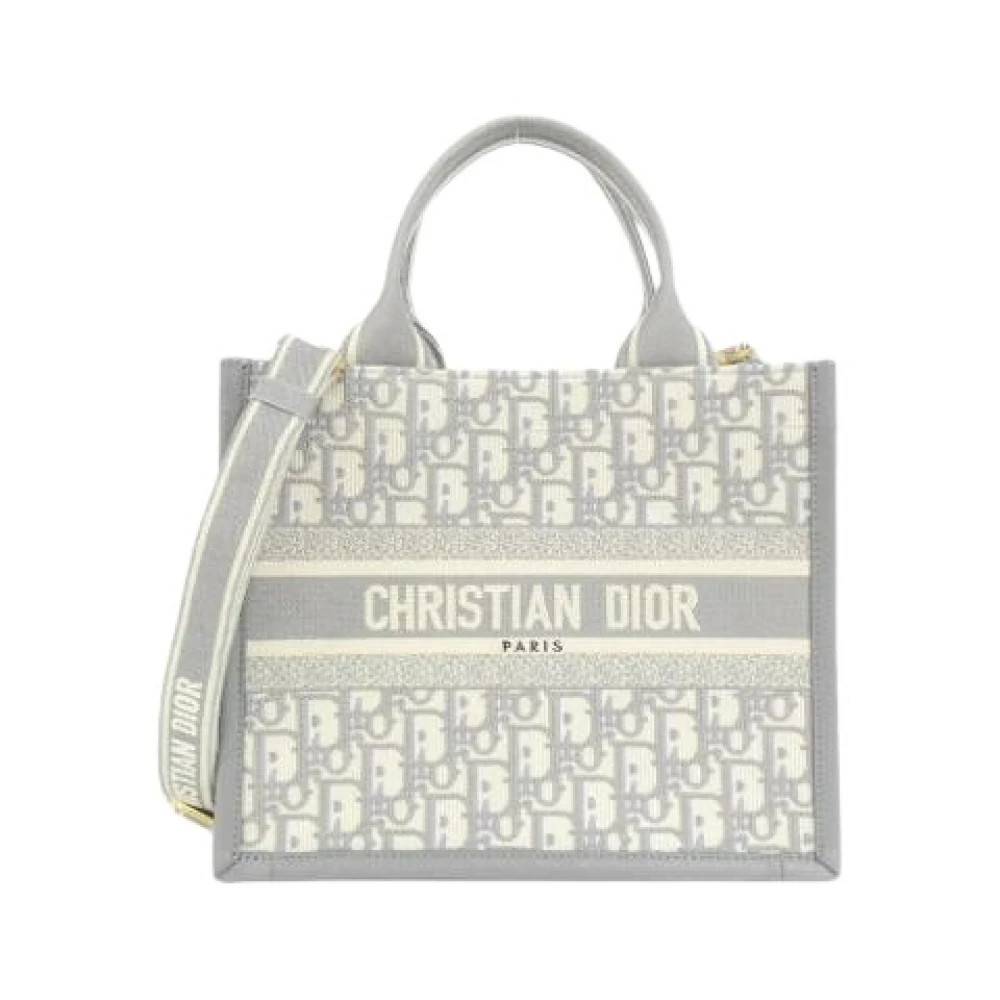 Dior Vintage Pre-owned canvas håndtasker - Vintage - Dame - Grå - ONE SIZE -