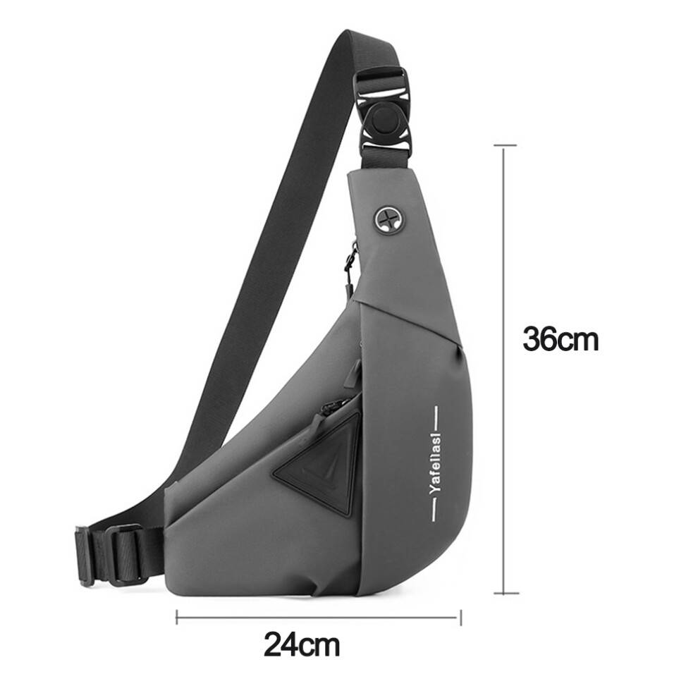 Multifunktionel rejse-crossbody-taske, udvidelig vandtæt slyngetaske Nylon af høj kvalitet og polyesterstof, tyverisikret multifunktionel