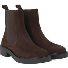 ANGULUS Minimalistisk Chelsea Støvle med ch Kvinde 2193/002 Brown/brown Chelsea Boots Str 41 - hos Magasin