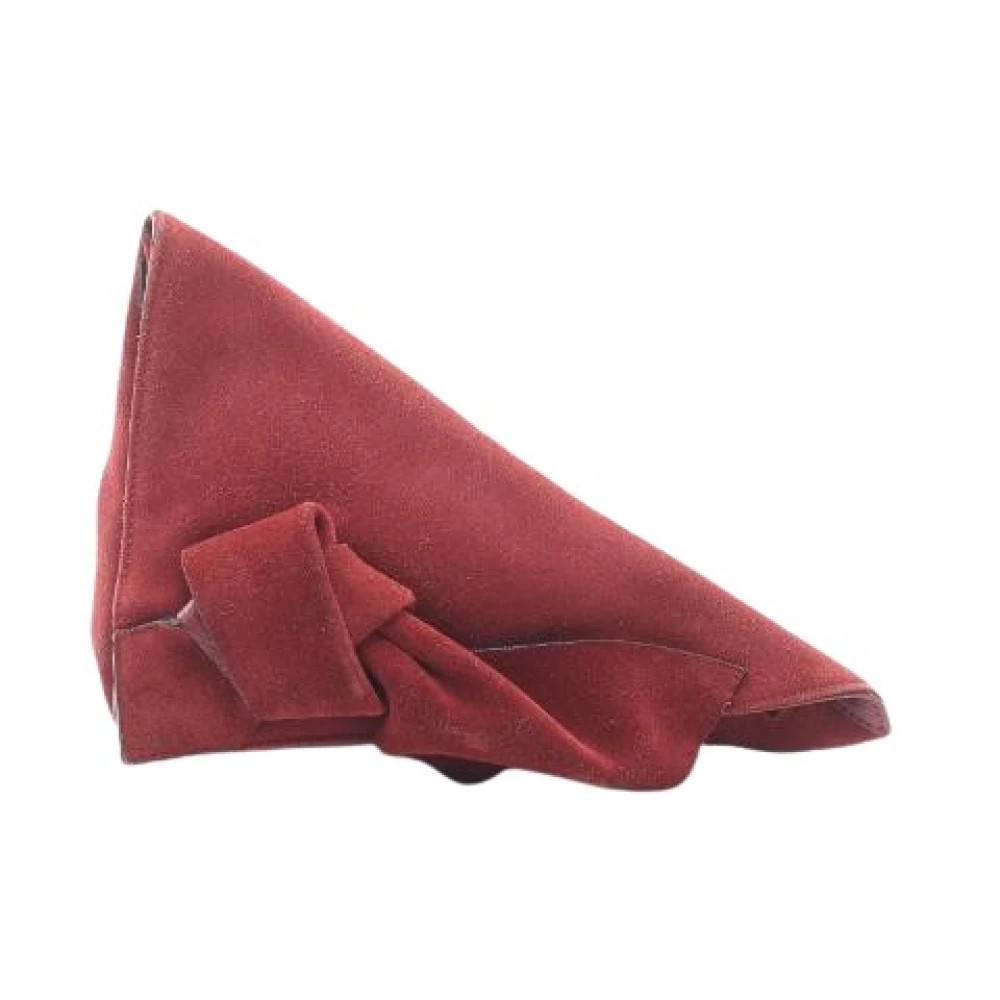 Loewe Pre-owned - Pre-owned Anagram Suede Clutch Bag Vintage - Dam - ONE Size - Läder