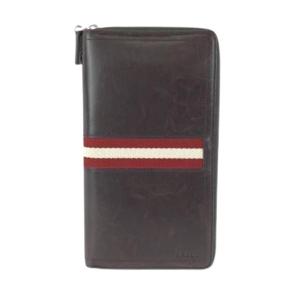 Bally Pre-owned - Pre-owned Trainspotting Läder Lång Plånbok Vintage - Herr - ONE Size - Läder