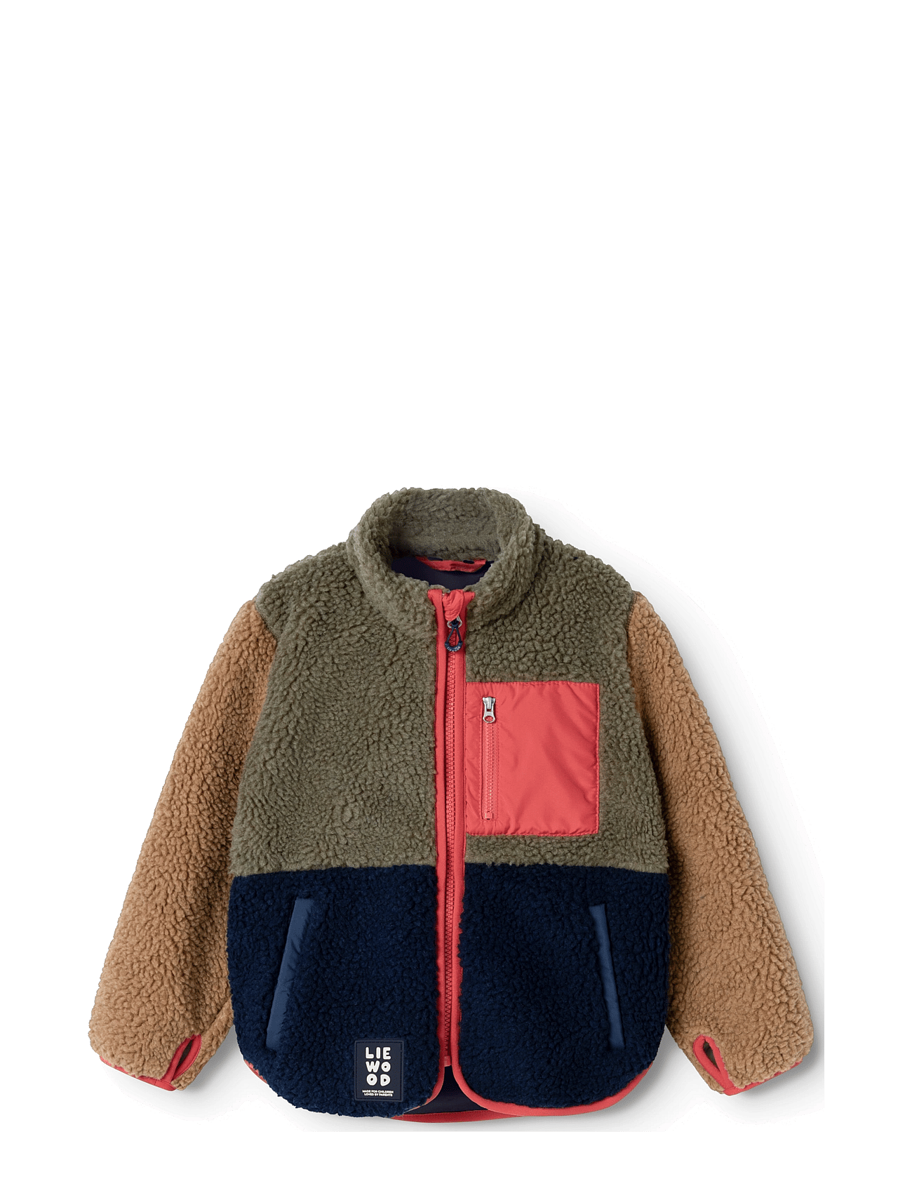 Liewood Nolan Pile Jacket - Khaki green - 134