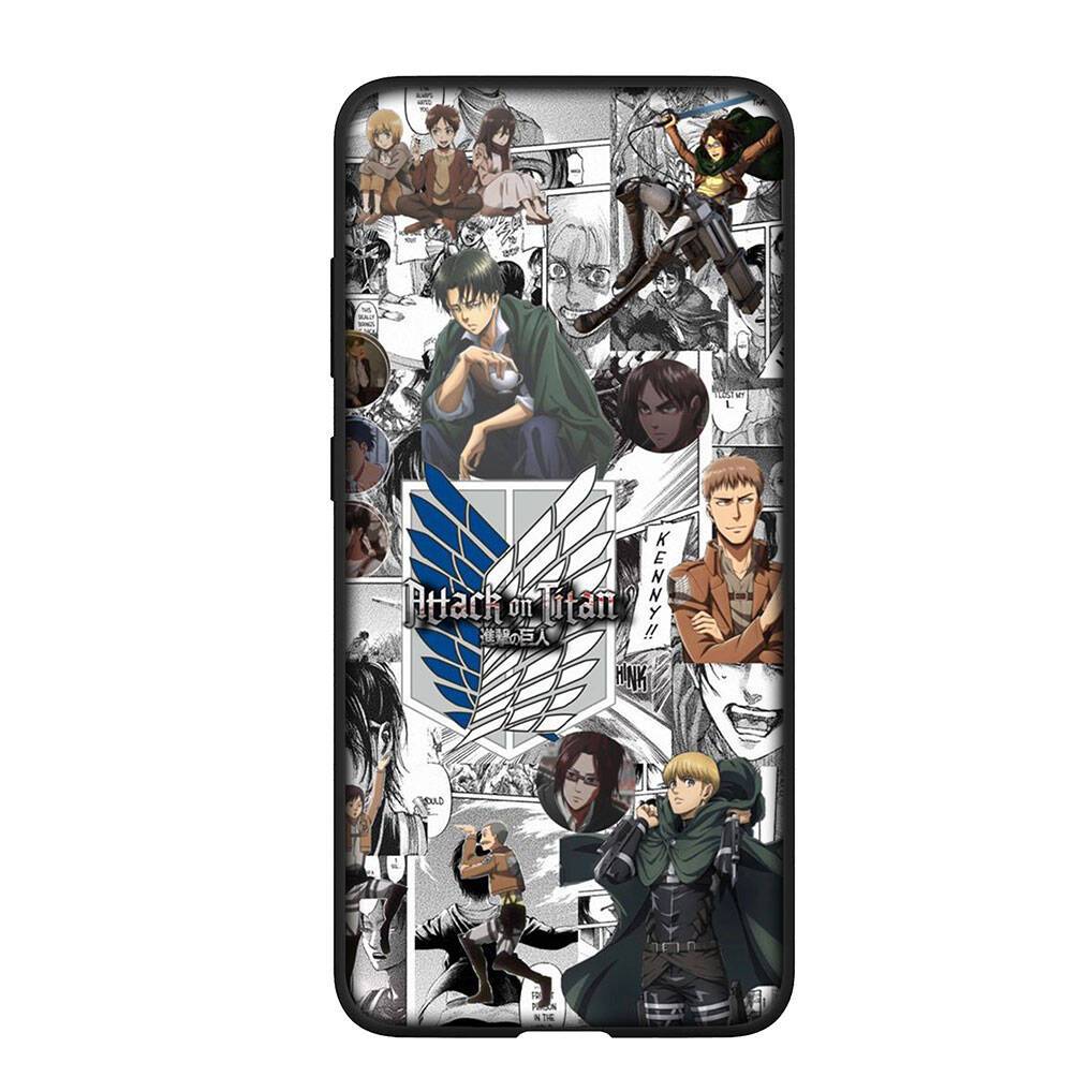 for Motorola Moto Edge 70 60 50 G54 G86 Samsung Galaxy S25 iPhone 17 16 15 Xiaomi Redmi Note 14 13 Pro Max Case Anime Attack on Titan Eren Jaeger Levi for Samsung Galaxy A25 5G aero