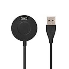 1m USB-snabbladdningsdatakabel Strömkabel Laddarkabel för Garmin Fenix 6 6S 6X 5 5S 5X Forerunner 245 Vivoactive 3 4 4S Venu (Färg: Svart Laddare)