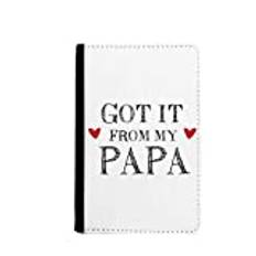'Got It from My Papa barn' far present passhållare reseplånbok fodral fodral kort handväska