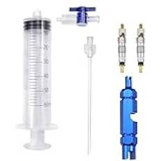 Voarge 60 ml Tubeless MTB Spray,Presta Valve Extraction Tool, för MTB Cykelkamera Däck för Tätningsmedel