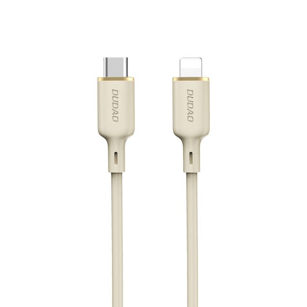 DUDAO L7SCL USB-C til Lightning Kabel - 2 Meter - 30W - Beige.