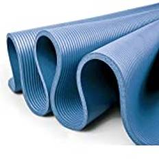 XXL yogamatta pilates gymnastikmatta träningsmatta premium inklusive bärrem ftalatfri SGS-testad NBR, 200 x 100 x 1,5 cm Extra tjocka olika storlekar BLÅ 200x100x1.50 cm