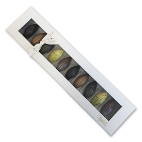 Xocolatl æske med 10 fyldte chokolader