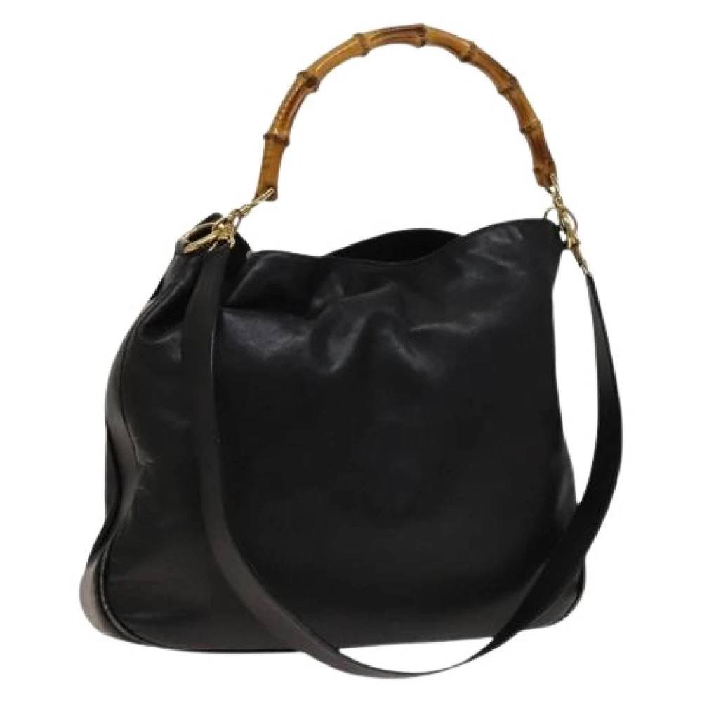 Gucci Vintage Pre-owned Laeder gucci-tasker - Vintage - Dame - Sort - ONE SIZE - Uld