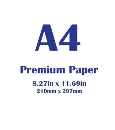Vitt papper 100 ark, premium a4 , storlek 210 x 297 mm (8.3 " x 11.7 " ) 70 gsm, skrivarpapper, (100 ark), kompatibel skrivare - Vit 50 ark