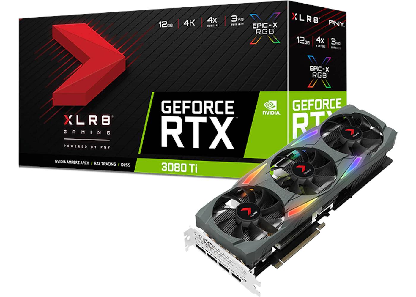 NVIDIA PNY GeForce RTX 3080 Ti XLR8 GAMING UPRISING Graphics Card (VCG3080T12TFXMPB) - One Size (One Size)