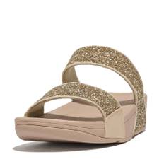 Sandals LULU GLITTER SLIDES Latte Beige cm [Fit Flop] Women's 25.0
