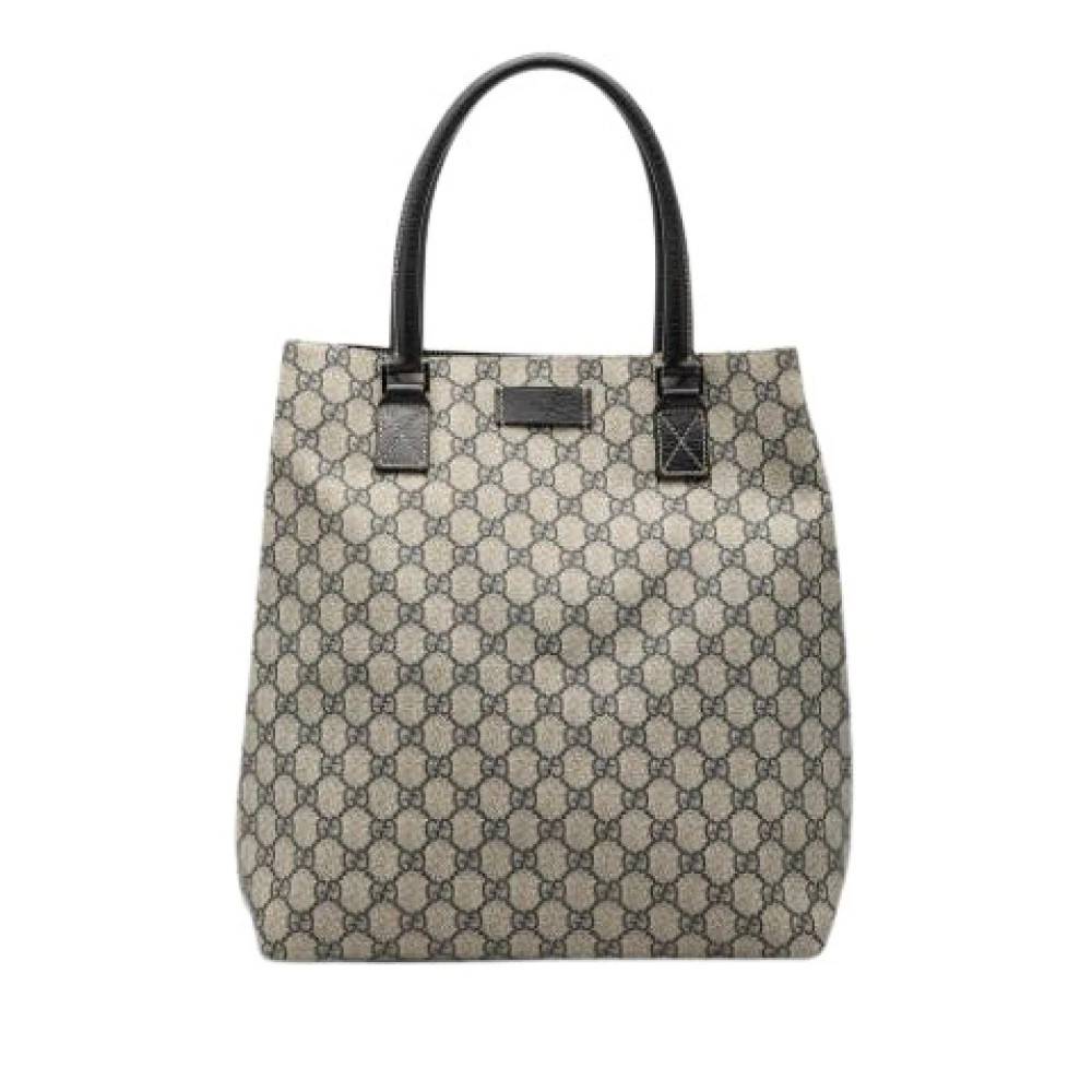 Gucci Vintage Pre-owned Vintage Tote Bag - Vintage - Dame - Beige - ONE SIZE - Læder