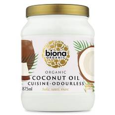 Kokosolie smagsneutral (ideel til stegning) Økologisk - 875 ml - Biona Organic - DISCOUNT PRIS