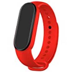 COOL armband för Xiaomi Mi Band 5/6/7/Amazfit Band 5 Liso, Röd, Estandar, Casual