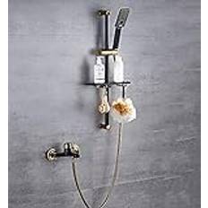 Shower Riser Kit Hand Held Shower System Modern Design Shower Set with Tap Shower Faucet Set with Adjustable Hand Shower Exposed Shower Column Chrome Black Gold