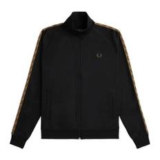 Fred Perry, Sweatshirts & Hoodies, Herr, XL, Bomull, Contrast Tape Track Jacket - black (XL)