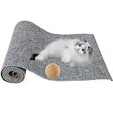 Cat Scratching Mat Cat Scratching Mat For Furniture Protector, Trimmable Self-Adhesive Cat Tree Shelves Replacement Parts Mat(30x100cm/11.8x39.3")