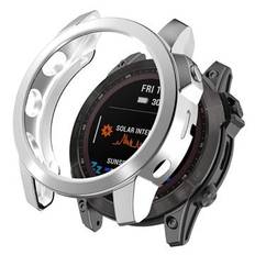 Garmin Fenix 7X/7X Solar Elektropläterat TPU-skal - Silver