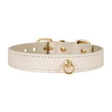Branni Pets Juno Designer Halsbånd Cremefarvet - 31-38 cm