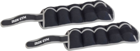 Iron Gym Iron Gym Ankle Wrist Weight 2kg (set Of 2) Träningsutrustning Black - One Size