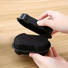 TEMU 1pc Shoe Wax, Shoe Polish, Non Damaging, Shoe Maintenance, Brightening, Double-sided Sponge, Shoe Polish, Shoe Wax, Shoe Polish Brush