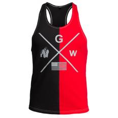 Gorilla Wear Sterling Stringer Tank Top Black & Red S