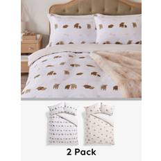 Next Natural Hamish the Highland Cow Reversible Duvet Cover and Pillowcase Set