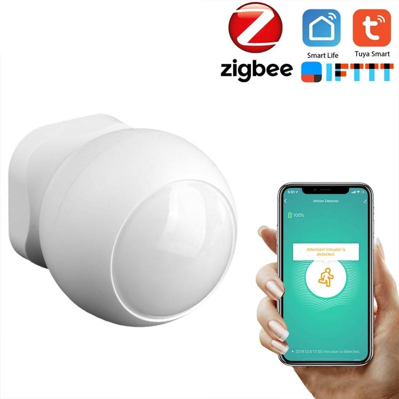 Smart tuya zigbee pir rörelsesensor trådlös passiv infraröd detektor säkerhet inbrottslarm sensor tuya/smartlife app kontroll
