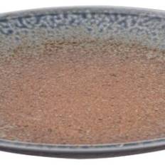 Håndlavet Japansk Tallerken 29 cm Unika Mørk