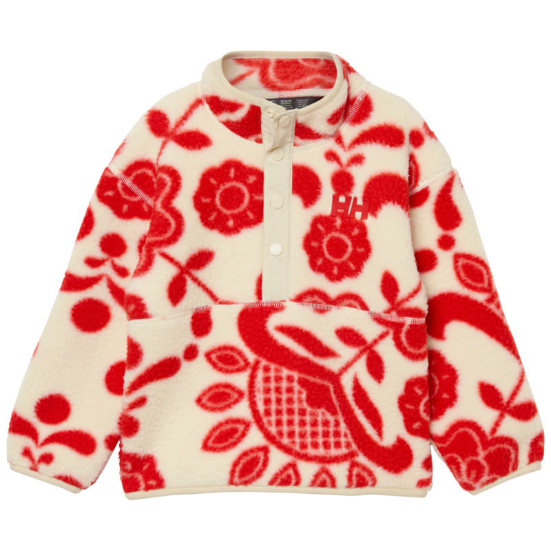 Helly Hansen Frosty Pile Sweater - Fleecetröjor - Børn Alert Red Aop Child's height 86 cm