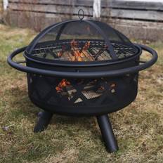Habanero Eldstad / eldkorg i stål | Portabel grill för utomhusmiljö | Eldsland
