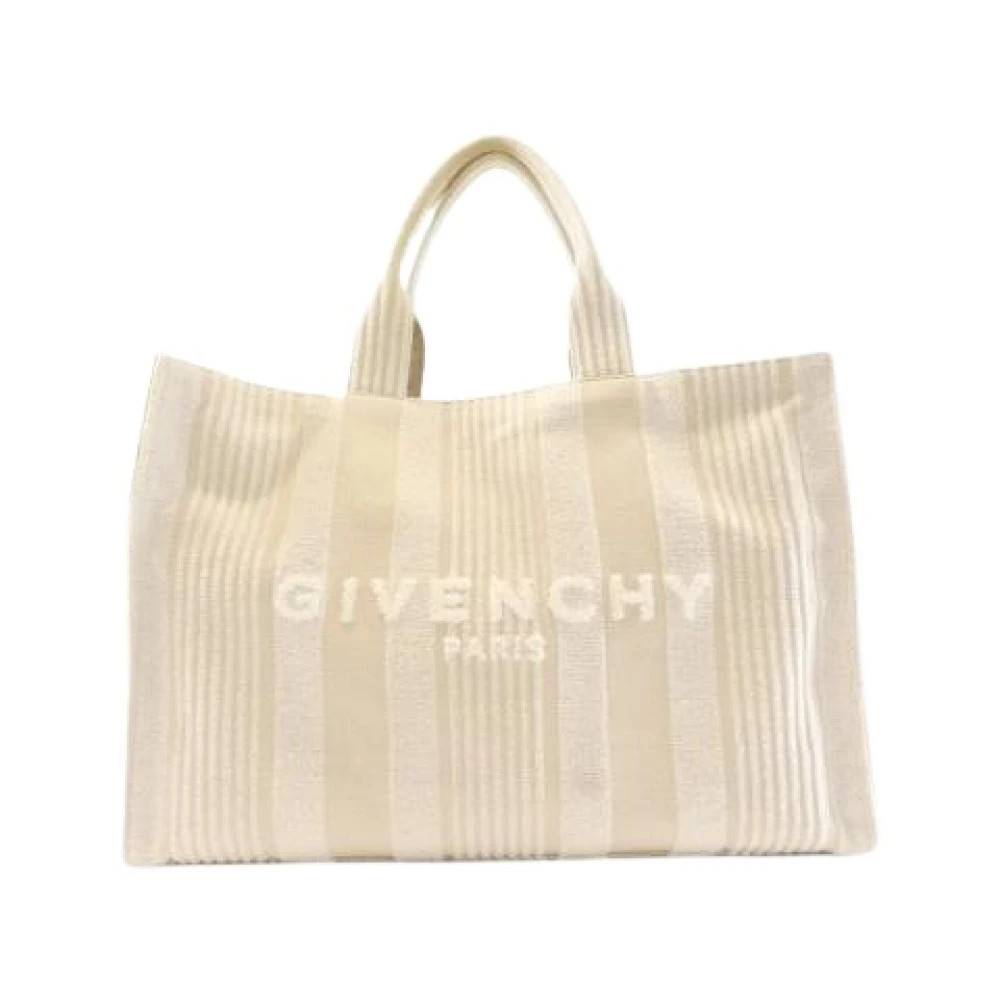Givenchy Pre-owned Pre-owned Tote Bag i bomuld- polyamid og polyester - Vintage - Dame - Beige - ONE SIZE - Bomuld