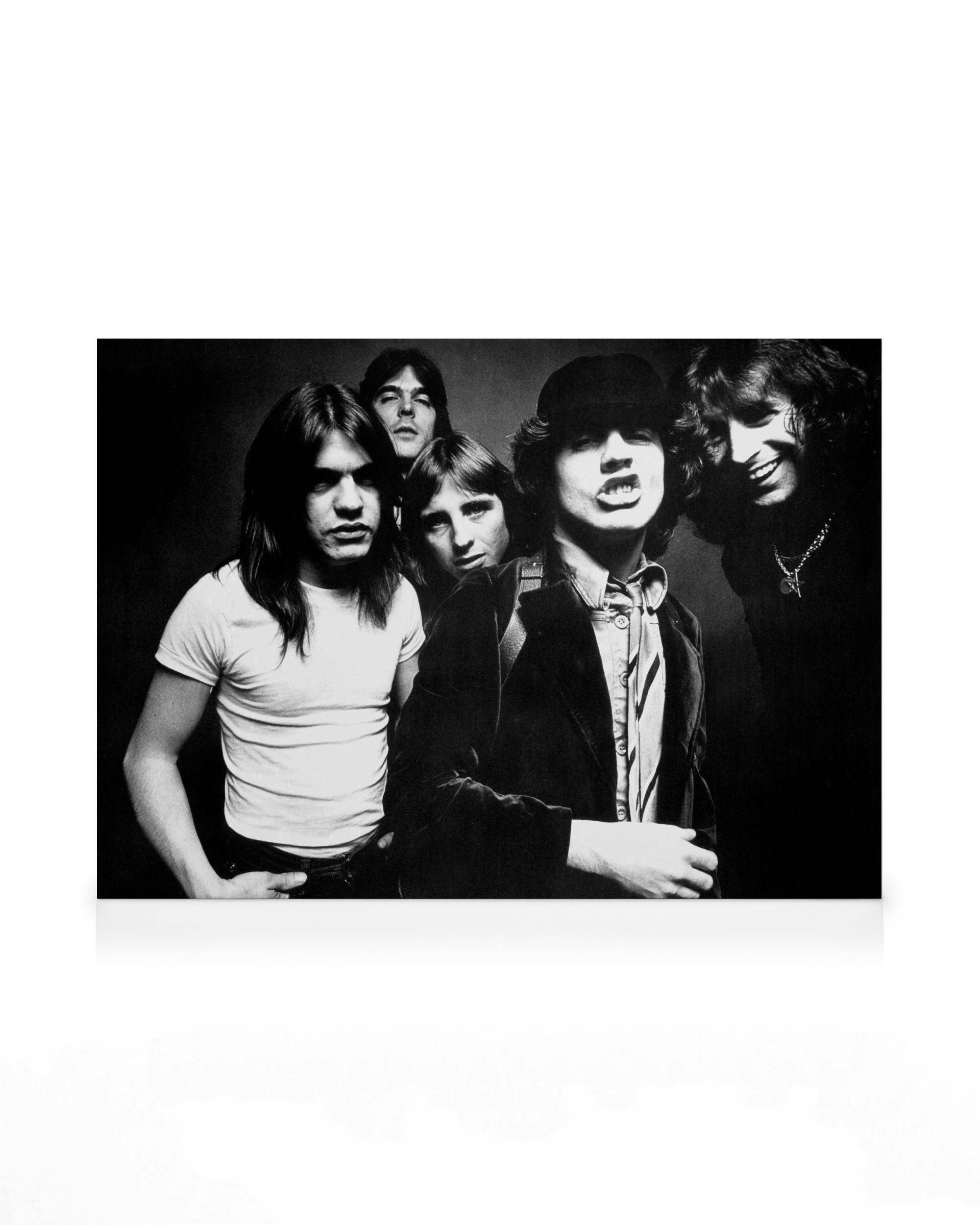 Canvastavlor - AC/DC canvastavla (50 x 70 cm - Svart ram) - Poster Store
