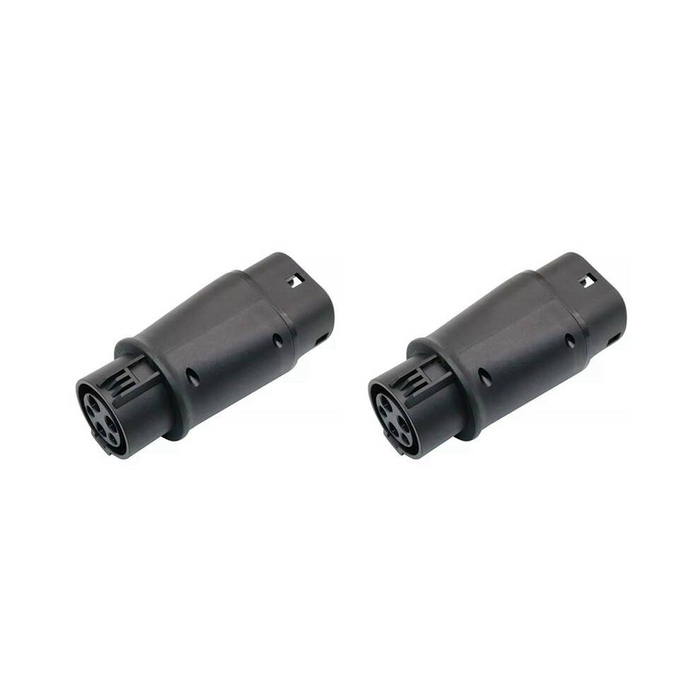 2X EVSE EV Adaptor 32A J1772 Type 1 to Type 2 Plug EV Adapter, Electric Cars Vehicle Charger Charging Connector