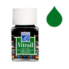 Lefranc Bourgeois Vitrail glas & porslinsfärg 534 | varm grön | 50ml